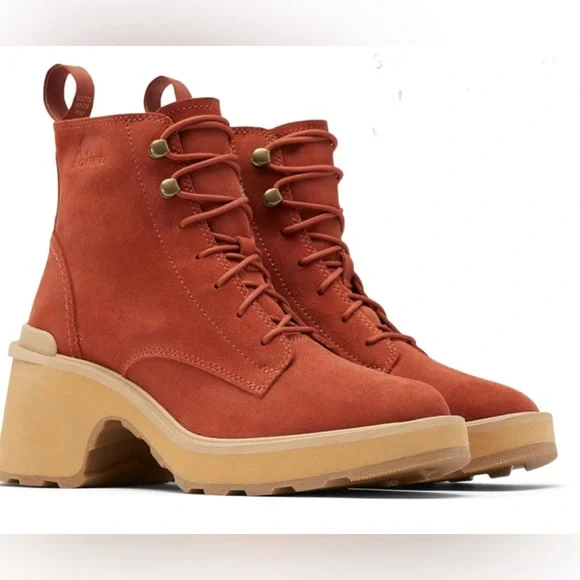 Sorel Women's Hi-Line Heel Lace Boots Size 9.5 - Picture 3 of 6